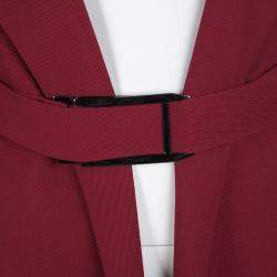 Salvatore Ferragamo Vintage Red Belted Coat M