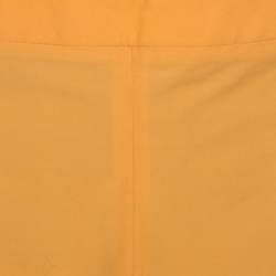 Pre Owned Salvatore Ferragamo Orange Cotton Stretch Hot Pants M