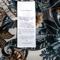 Salvatore Ferragamo Midnight Blue Knit Gancini Buckled Collar Detail Jacket L