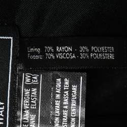 Pre Owned Salvatore Ferragamo Black Wool Tailored Single Breasted Blazer S