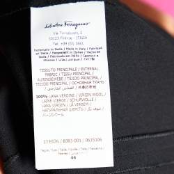 Pre Owned Salvatore Ferragamo Color Block Wool Crepe Sleeveless Sheath Dress M