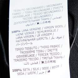 Pre Owned Salvatore Ferragamo Color Block Wool Crepe Sleeveless Sheath Dress M