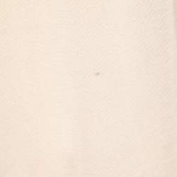 Salvatore Ferragamo Cream Leaf Printed Silk & Knit Top M