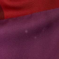 Pre Owned Salvatore Ferragamo Pink Printed Silk and Wool Knit Short Sleeve T-shirt S