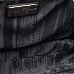 Pre Owned Salvatore Ferragamo Black Leather Katia Top Handle Bag