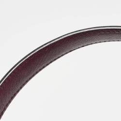 Pre Owned Salvatore Ferragamo Burgundy Leather Kelly Top Handle Bag