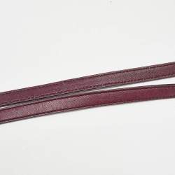 Pre Owned Salvatore Ferragamo Burgundy Leather Kelly Top Handle Bag