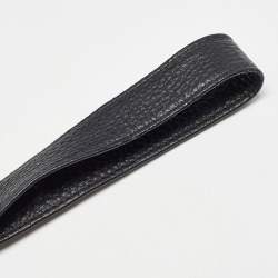 Pre Owned Salvatore Ferragamo Black Leather Large Sofia Top Handle Bag