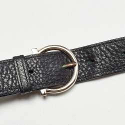 Pre Owned Salvatore Ferragamo Black Leather Large Sofia Top Handle Bag