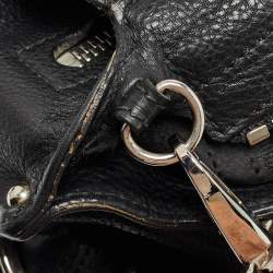 Pre Owned Salvatore Ferragamo Black Leather Large Sofia Top Handle Bag