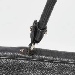 Pre Owned Salvatore Ferragamo Black Leather Large Sofia Top Handle Bag