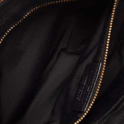 Pre Owned Salvatore Ferragamo Black Leather Aline Smooth Shoulder Bag