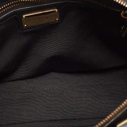 Pre Owned Salvatore Ferragamo Black Leather Aline Smooth Shoulder Bag