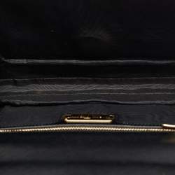 Pre Owned Salvatore Ferragamo Red/Black Leather Miss Vara Chain Shoulder Bag