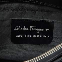 Pre Owned Salvatore Ferragamo Black Leather Hobo