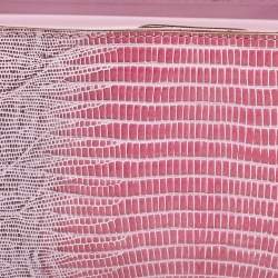 Pre Owned Salvatore Ferragamo Lilac Lizard Embossed Leather Shoulder Bag