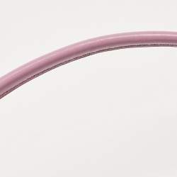 Pre Owned Salvatore Ferragamo Lilac Lizard Embossed Leather Shoulder Bag