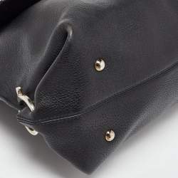 Pre Owned Salvatore Ferragamo Black Leather Sofia Top Handle Bag