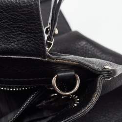 Pre Owned Salvatore Ferragamo Black Leather Sofia Top Handle Bag