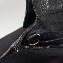 Pre Owned Salvatore Ferragamo Black Leather Sofia Top Handle Bag