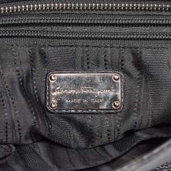 Pre Owned Salvatore Ferragamo Black Leather Sofia Top Handle Bag