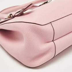 Pre Owned Salvatore Ferragamo Pink Leather Gancini Satchel