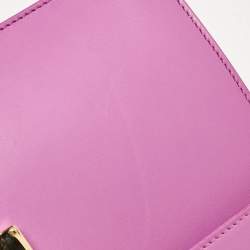 Pre Owned Salvatore Ferragamo Fuchsia Leather Marisol Top Handle Bag