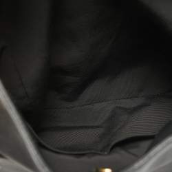 Pre Owned Salvatore Ferragamo Black Leather Sheba Chain Tote