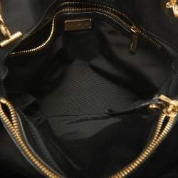 Pre Owned Salvatore Ferragamo Black Leather Sheba Chain Tote
