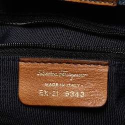 Salvatore Ferragamo Blue Gancini Print Denim and Leather Multiple Pocket Shoulder Bag