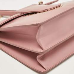 Pre Owned Salvatore Ferragamo Pink Leather Thalia Shoulder Bag