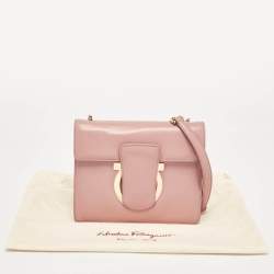 Pre Owned Salvatore Ferragamo Pink Leather Thalia Shoulder Bag