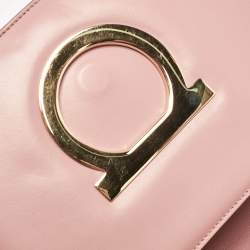 Pre Owned Salvatore Ferragamo Pink Leather Thalia Shoulder Bag