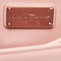 Pre Owned Salvatore Ferragamo Pink Leather Thalia Shoulder Bag