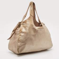 Salvatore Ferragamo Metallic Leather Tote