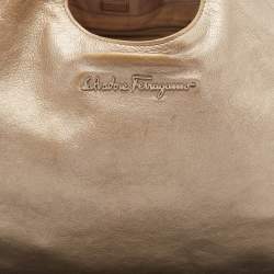Salvatore Ferragamo Metallic Leather Tote