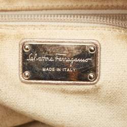 Salvatore Ferragamo Metallic Leather Tote