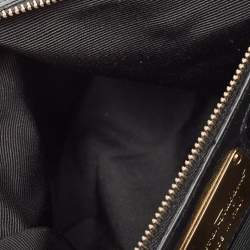 Salvatore Ferragamo Black Quilted Leather Vara Bow Shoulder Bag