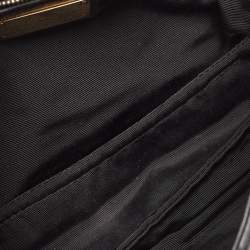 Salvatore Ferragamo Black Quilted Leather Vara Bow Shoulder Bag