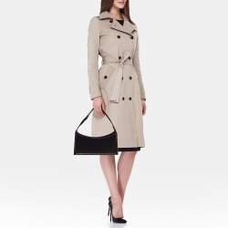 Salvatore Ferragamo Black Satin Frame Shoulder Bag