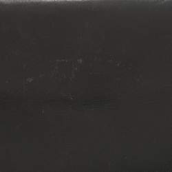 Pre Owned Salvatore Ferragamo Dark Grey Leather Clutch