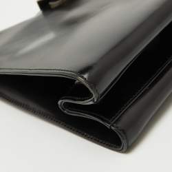 Pre Owned Salvatore Ferragamo Black Leather Shoulder Bag