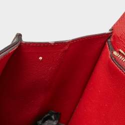 Pre Owned Salvatore Ferragamo Dark Brown Leather Gancio Shoulder Bag