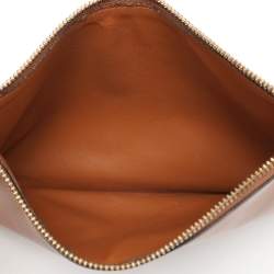 Salvatore Ferragamo Beige/Brown Canvas and Leather Medium The Studio Tote