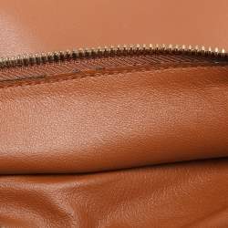 Salvatore Ferragamo Beige/Brown Canvas and Leather Medium The Studio Tote
