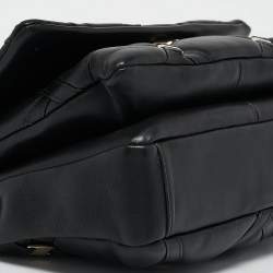 Salvatore Ferragamo Black Quilted Leather Vara Soft Shoulder Bag
