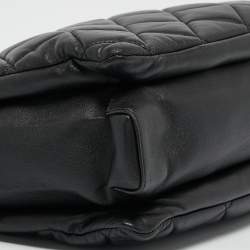 Salvatore Ferragamo Black Quilted Leather Ginette Chain Shoulder Bag