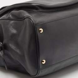 Pre Owned Salvatore Ferragamo Black Leather Aline Shoulder Bag