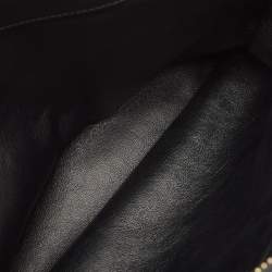 Pre Owned Salvatore Ferragamo Black Leather Aline Shoulder Bag