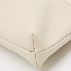 Salvatore Ferragamo Off White Leather Vara Bow Crossbody Bag